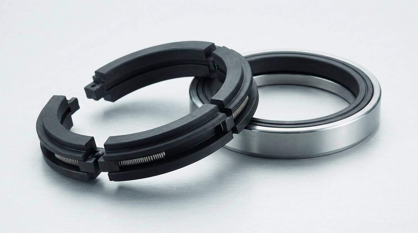 What are the benefits of segmented carbon ring seal?