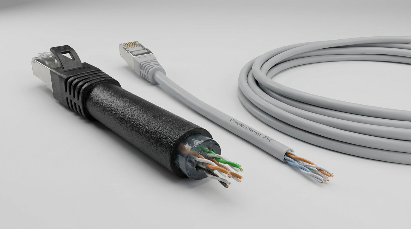 What is outdoor vs indoor ethernet cable?