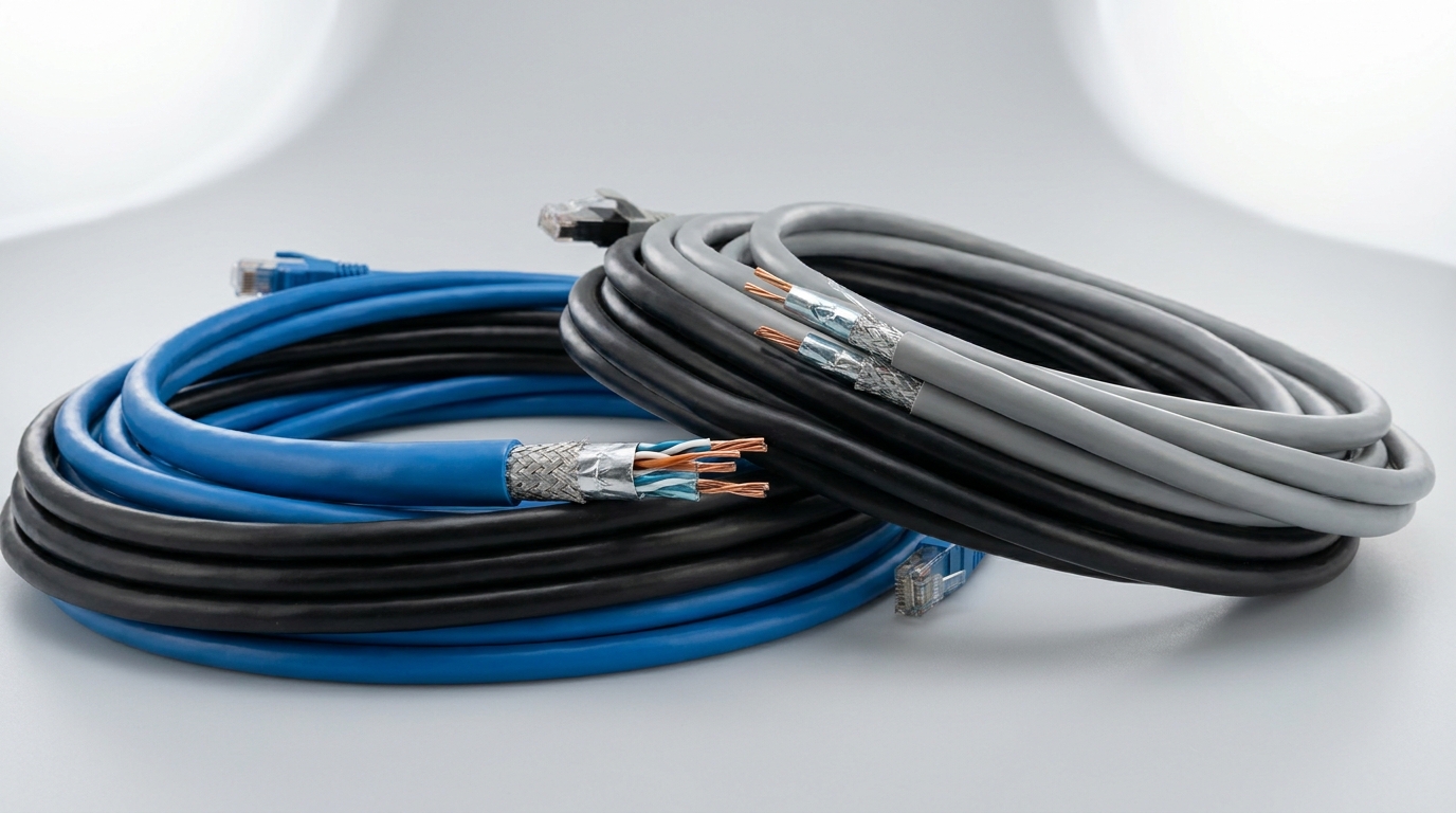 What are the benefits of double shielded ethernet cable?