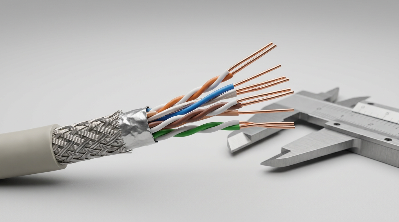 What is ethernet cable awg,ethernet wire gauge,network cable conductor size?