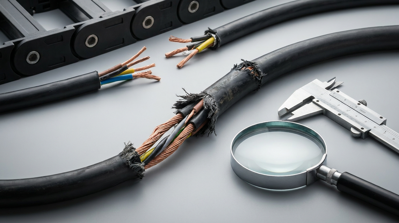 What is drag chain cable failure?