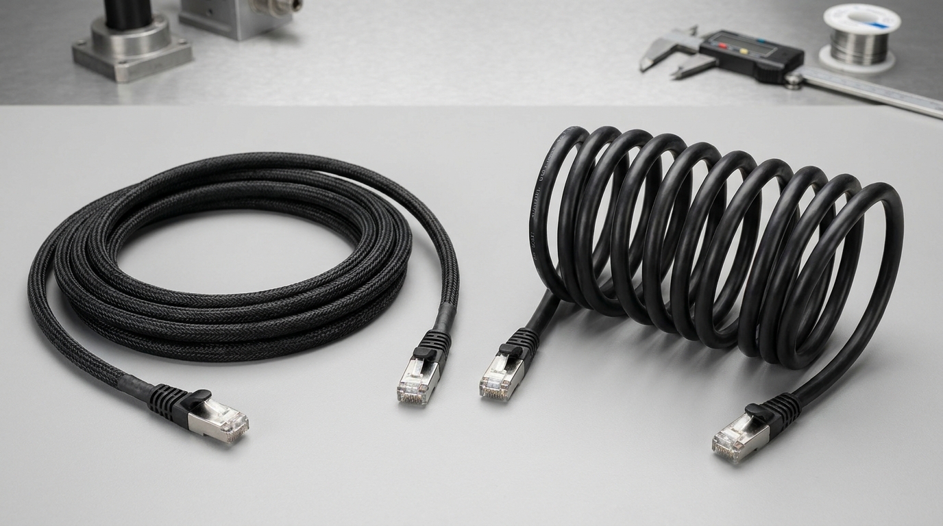 What are the benefits of flexible vs continuous flex ethernet cable?