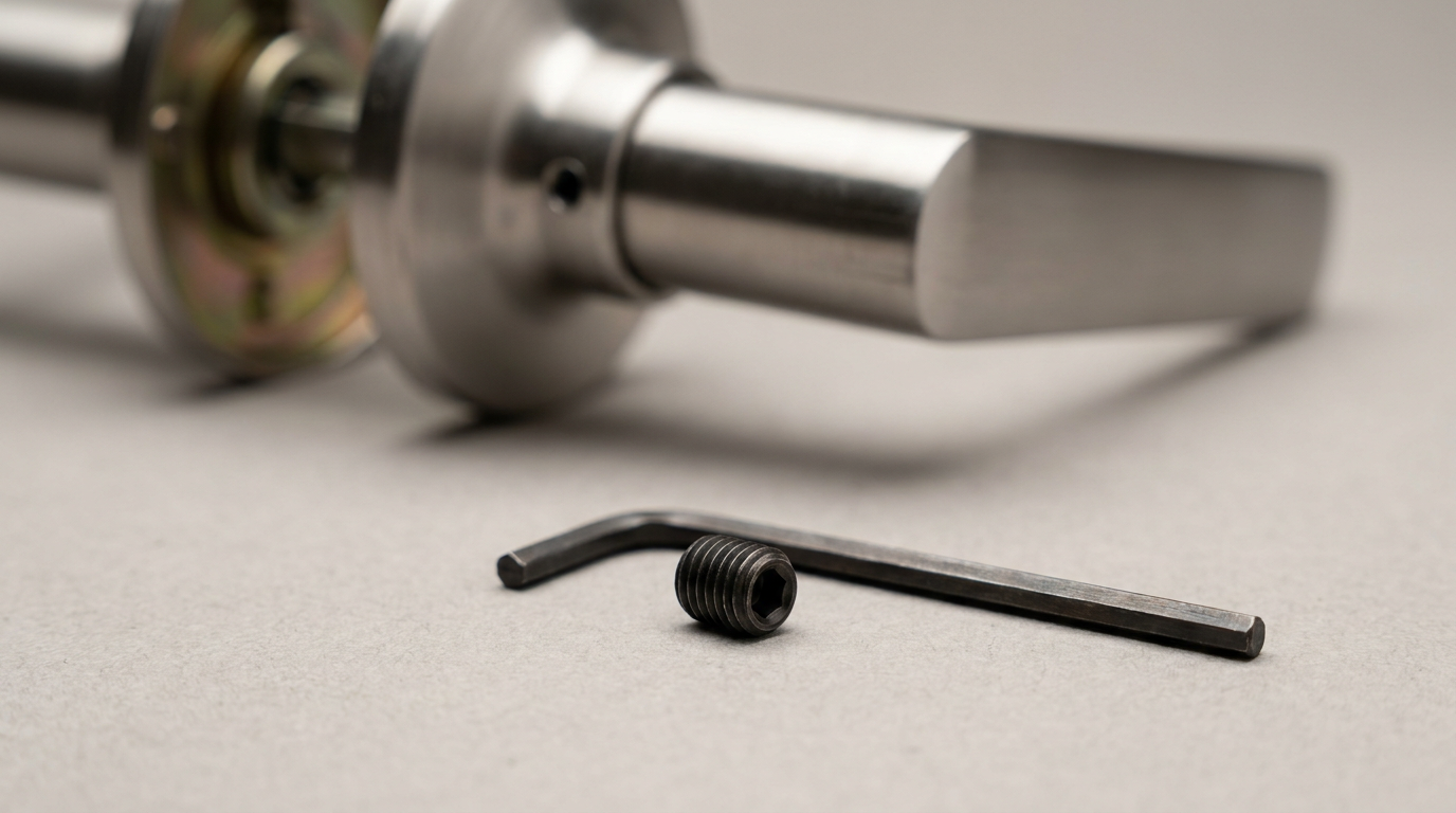 What are the benefits of set screw for door handle?